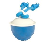 Générique Dog Toy, Interactive Rolling Ball, Motion Activated Light and Sound, Sturdy Silicone Build, Chewer Enrichment, Ideal for Home Play, 3.35x2.76 inches, Orange, Blue, 1 Piece