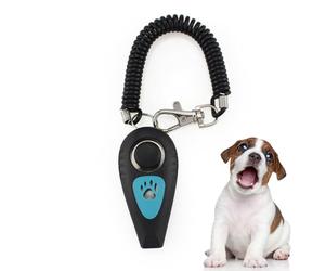 Générique Dog Training Clicker - 2 in 1 Pet Clicker and Whistle with Wrist Strap | Behaviour Training Aid for Recall, Obedience and Commands | Suitable for Dogs, Cats, Birds, Horses, Small Animals