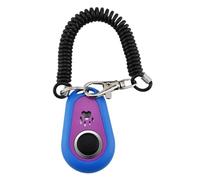 Générique Dog Training Clickers, Pet Trainer Clicker, 2.28x1.38in Double-Color Oval Design, Behavior Support Tool, Wrist Strap Accessories for Small, Medium and Large Breeds