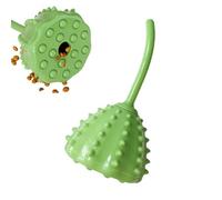 Générique Dog Treat Ball, Chewable Pet Ball Toys, 6.5 inches Bite Resistant Food Dispensing Pets Supplies for Puppy Teeth Cleaning, Playing, Promotes Slow Eating, Reduces Stress, Training