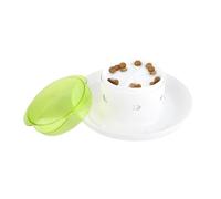Générique Dog Treat Dispenser Toy, Interactive Cat Feeder Toy, Press-to-Release Design Bowl, Slow Treat Leak Mechanism, for Indoor Outdoor Games Aggressive Puppy Training Play Use