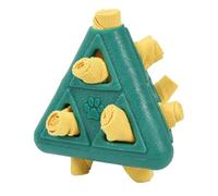 Générique Dog Treat Dispensing Toy, Pyramid Shape Puzzle, 5.28x4.72in Bite Resistant Design, Puppy Training Play Health Support, Puppy Teething Cleaner for Small, Medium, Large Pets