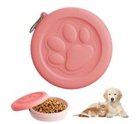 Générique Dog Treat Pouch, Anti-Moisture Leakproof Snack Dispenser, Refillable Portable Dog Food Holder for Senior Puppies, Aggressive Chewers, Travel, Outdoor Walks, 4.33x4.33x1.57 inches