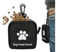 Générique Dog Treat Pouch with Belt Clip, Leakproof Cute Paw Print Treat Bag, Pouches for Training - Pets Puppy Pet Food Toy Outdoor Walking Running Hiking Climbing Camping Exercise