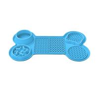 Générique Dog Treat - Stable Puppy Licking Mats,Silicone Pet Feeding Pad Various Texture Designs for Healthy Eating Habits, Six-in-1 Partition Design Suitable for Other Pets, Doggy, Cat