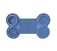 Générique Dog Treat - Stable Puppy Licking Mats,Silicone Pet Feeding Pad Various Texture Designs for Healthy Eating Habits, Six-in-1 Partition Design Suitable for Other Pets, Doggy, Cat