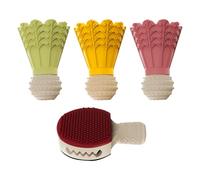 Générique Dog Treat Toy - Badminton Shape Fun Bouncing Feeder with Bell, Puppy Chew Toys, for Travel Pool Park Yard Bedroom Garden Indoor Outdoor Family Time