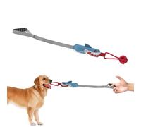 Générique Dog Tug Toy, Interactive Pull Chew Rope, Cotton Ball Squeakers Knotted Ends for Medium to Large Breeds, Indoor Outdoor Play and Teething Enrichment, 35.43x2.76 inches