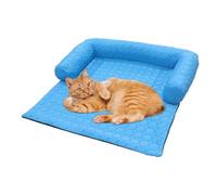 Générique Dogs Cooling Mat, Washable Sleeping Pad, 29.13x29.13in U Shape Pillow Bed, Non-Slip Soft Pet Crate Mats, Summer Cooling Supplies for Small Medium Breed Puppies and Kittens Indoor