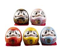 Générique Doll - 5pcs Charm Japonais Traditionnel | Symbole Fait À La Main De La Persévérance Et De La Bonne Fortune | Figurine - Cadeau De Décoration du Bureau À Domicile