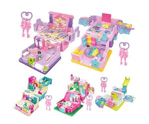 Générique Doll House Villa, Light Music Playset Toy, Multi Room Pretend Villa with Interactive Sound System, Sturdy Play House Set, Colorful Dream Design Mansion, Kids Bedroom for Play Use