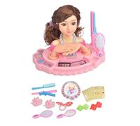 Générique Doll Styling Head - Fitend Play Beauty Kit avec Accessoires pour Filles | Ensemble De Jouets Maquillage sans Toxique | Pratiquez La Tête De pour l'anniversaire, Noël, La Journée des