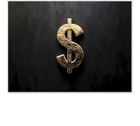 Générique Dollar Américain Symbole Tapis 120x180cm Créativité Antidérapant Poils Bas Moquettes Sol Décoration Durable Doux Machine Tapis pour Salon Chambre Balcon Couloir 6y262
