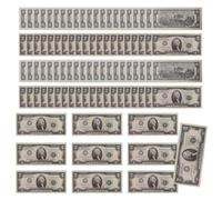 Générique Dollar Bill Banknote, Movie Props Fake Dollars, 5.91x2.44 inches Realistic Educational Simulation Money, Pretend Play Cash Toy for Learning, Games Photo, Shoots Skits, Costumes