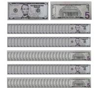 Générique Dollar Bill Banknote, Movie Props Fake Dollars, Realistic Simulation Money Set, Compact Educational Play Tool, Ideal for Pretend Play, Learning Activities, 5.91x2.44 inches