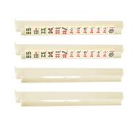 Générique Dominoes Game Tile Racks - 47.3x8cm Mahjong Tile Holder, Compact Game Stand, Tabletop Organizer Accessory | Club House Party Travel Uses