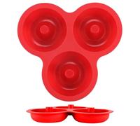 Générique Donut Pan Silicone Tray, Silicone Donut Pans, 12 Cup Baking Mold, Heat Resistant Molds, Nonstick Maker for Cake Cookie Snack Cooking, Reusable Pan for Kitchen Party Holiday Birthday Baking