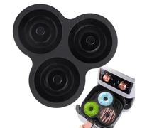 Générique Donut Pan Silicone Tray, Silicone Donut Pans, 12 Cup Baking Mold, Heat Resistant Molds, Nonstick Maker for Cake Cookie Snack Cooking, Reusable Pan for Kitchen Party Holiday Birthday Baking