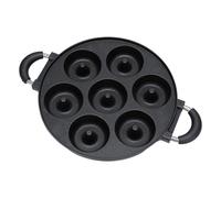 Générique Donut Pans For Baking - 7 Holes Non-Stick Aluminum Pans | Baking Donut Maker Mold | For Airfryer Oven Bake Cooking Frying Bakers Breakfast Home Reposteria Kitchen Bakeware