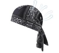Générique Doo Rags - 55-60cm Beanie Bandana Hat Do Rags | Elastic Polyester Pirate Skull Cap Breathable Sweat Wicking Head Wrap for Cycling Running Motorcycle Workout Outdoor Unisex