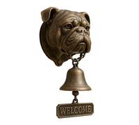 Générique Door Chime Bell - Dog Shaped Welcome, Resin Animal Themed Chime Wall Decoration for Entry Door, Indoor Business Shop Gate Porch Home Opening Housewarming Holiday Outdoor Accent Decor