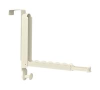 Générique Door Drying Rack, Retractable Rod Laundry Hanger, Extendable Folding Towel with Round Hooks, Space-Saving Clothes Dryer for Bathroom, Room, Dorm, Apartment, Behind, Closet