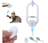Générique Door Frame Cat Toy - Smart Remote Fake Mice Game - Adjustable Modes Interactive Cat Toy,Mental Stimulation Exercise Puppy Kitten Small Medium Large Breed