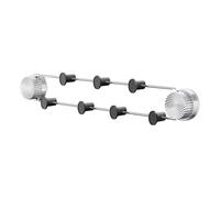 Générique Door Hanger, Over Doors Hooks, 18.9x3.94x3.15 Inches Suction Cup Mount Stainless Steel Organizer, Hanging Solution Rack for Kitchen, Porch, Cabinet, Bathroom, Entrance, Hallway