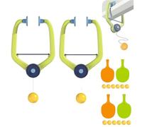 Générique Door Ping Pong Game Over The Door, 2026 New Hanging Table Tennis Trainer Portable Set, Adjustable Hanging Doorway Ping Pong, with 2 Racket and 6 Balls for Daily Exercise (2PCS)