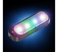 Générique Door Welcome Courtesy Light - 72 X 25 X 11 Mm Wiring Free Car Door Lights, LED Welcome Courtesy Shadow Projector Lamp Car Pedal Pathway Lights For Anti Rear End Collision