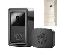 Générique Doorbell Camera, Smart WiFi Device, Security Monitor, High Definition Lens, 8.5x5.3x2.4cm, 3.35x2.09x0.94 inches, Night Vision, Ideal for Apartments Rental Families with Kids