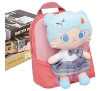 Générique Dos De Jouet En Peluche - Adorable Baby Doll Bag, Toddler | Soft Huggable Sackepack Avec Sangles Réglables, Compagnon De Stockage En Peluche Compact Pour L'école, Les Voyages, Les