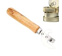Générique Dosenöffner Aus Rostfreiem Edelstahl,Flaschenverschlussöffner Mit Holzgriff - Camping-Dosenöffner - Für Restaurant Camping Picknick Zuhause Küche Wohnung Wohnheim