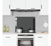 Générique Dosseret de Cuisine Noir 80x60 cm Verre trempé, Maison & Jardin, Arts de la Table & Arts culinaires, Ustensiles & Accessoires de Cuisine, Noir, (Poids 8.14KG)