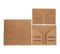 Générique Dossier Kraft Portable 3pcs en Papier Kraft Minimaliste pour Rangement de Documents et Visas, Design Multifonctionnel pour Usage à Domicile Déplacement