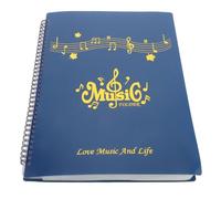 Générique Dossier pour Partitions Musicales en Pp Classique Vintage, Capacité 30 Pages, Polyvalent et Facile à Organiser pour Rangement de Partitions au Bureau Répétition