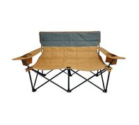 Générique Double Camping Chairs, Two Person Stable Lounge Chair, Breathable Comfortable Seating, Lightweight Portable Outdoor Chair, Ideal for Patio, Beach, Balcony, 22.41x35.4 inches