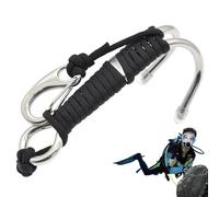 Générique Double Crochet de plongée, Crochets de plongée souterraine | Reef Hooks Crochet de à Double Crochet | Équipement de sécurité avec Joint torique pour Les activités sous-Marines de soute