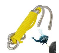 Générique Double Crochet de plongée, Crochets de plongée souterraine,Reef Hooks Crochet de à Double Crochet | Équipement de sécurité avec Joint torique pour la Photographie sous-Marine, la soute