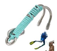 Générique Double Diving Hook | Convenient to Use Hook Stainless Steel Reef Hooks - Increased Reliability Stable Safety Rope & for Divers, Underwater Activities, Underwater Photography
