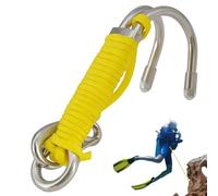 Générique Double Diving Hook | Convenient to Use Hook Stainless Steel Reef Hooks - Increased Reliability Stable Safety Rope & for Divers, Underwater Activities, Underwater Photography