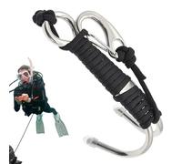 Générique Double Diving Hook | Convenient to Use Hook Stainless Steel Reef Hooks - Increased Reliability Stable Safety Rope & for Divers, Underwater Activities, Underwater Photography