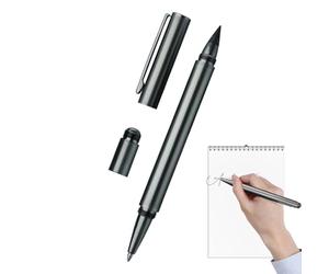 Générique Double-Ended Metal Inkless Pen - Eternal Alloy Pencil | Reusable No-Sharpening Writing Tool, Smooth Fine-Tip Business Pen For Office, School & Daily Use