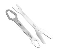 Générique Double Ended Universal Wrench - Multi Functional Tool, Spanner Set with Alloy, Hand Tool, Double Head Wrench, Workshop Gear for Tightening and Loosening Bicycle Bike Electric Furniture Home