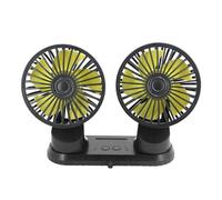 Générique Double Head Car Fan - Dashboard USB Mute Air Circulation Fan, 3-Speed Cooling System With Aromatherapy Feature | Head Ventilator For Cars, Trucks, Travel, Home Use