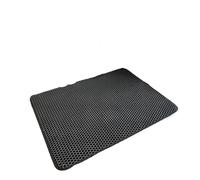 Générique Double Layer Cat Litter Mat Waterproof Toilet Rug Tray Sandboxes for Carpet Accessories(Black B,70X120CM)