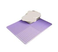 Générique Double Layer Cat Litter Mat Waterproof Toilet Rug Tray Sandboxes for Carpet Accessories(Purple,60X90CM)