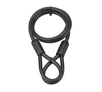 Câble Antivol En Acier Gaine PVC Pour Vélo Et Abris De Jardin - Résistant Aux Tentatives De Coupe - Longueur 1,20m - Diamètre 10mm - Couleur Noir - THIRARD
