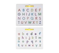 Générique Double Sided Magnetic Letter Board 2 In 1 Learning Writing Playboard Alphabet Magnetic Tracing Board Practicing Educational Toys
