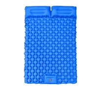 Générique Double Sleeping Pad Inflatable Mat with Built-in Pillows, Lightweight Hiking Mattress, Compact Air Mattress, Camping Gear for Couples, Outdoor Tent Travel Trekking, 74.8x47.24x1.97 inches